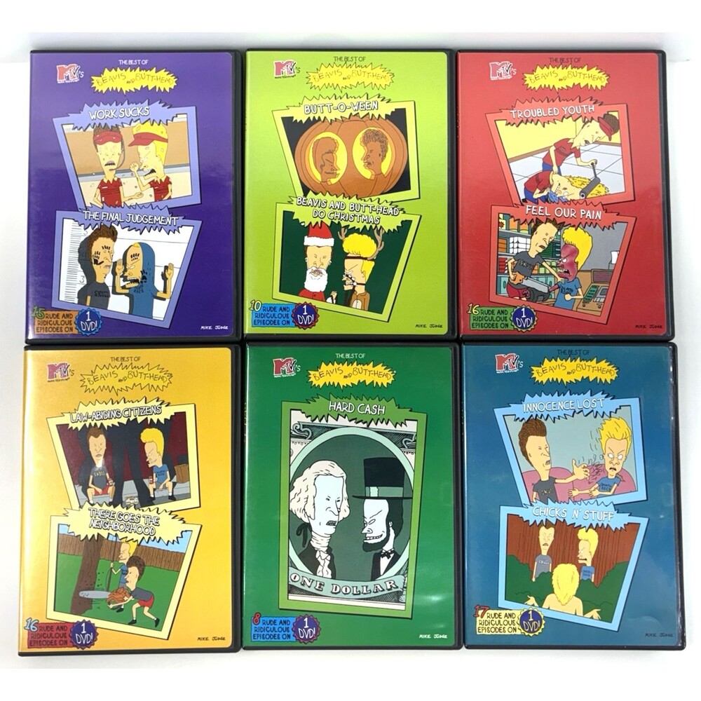 The Best of Beavis and Butthead  MTV Time Life Video DVD Set of 6 Tested